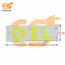 2A 4V to 12V 3 COB LED (DIL) White color Hard strip light bulb Aluminum plate (12X12cm) pack of 1pcs